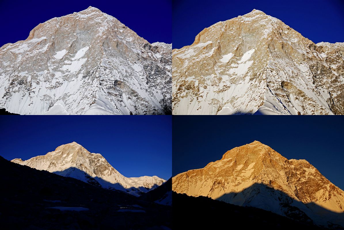 9 12 Makalu West Face, West Pillar, And Southwest Face At Beginning Of Sunset From East Col Camp